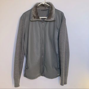 Armani Exchange Men’s Grey Large Sweater Jacket